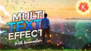Smart Text Effect With Kinemaster🔥|Multicolor Text Ideas | AE