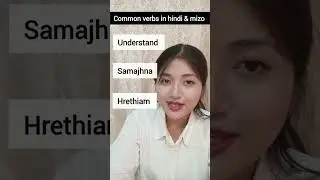 Common verbs in hindi & mizo
