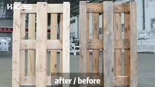 Hicas 6 Sides Wooden Pallet Polishing Line ✨