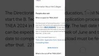 ENGINEERING COUNSELLING  | TNEA 2024 UPDATE | #ytshorts #tnea2024#12thresult2024