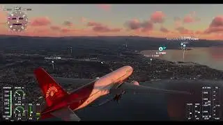 Landing at Nice Côte d'Azur Airport, Nice. France.