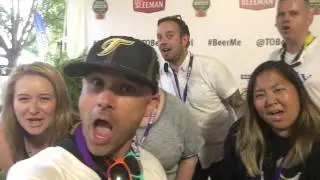 Taking a selfie with the Team at Toronto's Festival of Beer
