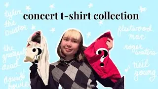 band + concert t-shirt collection! // old bands, modern rock, indie bands, etc... ✨✨