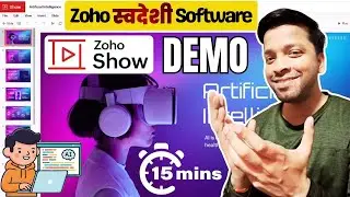 How to Create a Presentation in Zoho Show | Complete Beginner&rsquo;s Tutorial (Step-by-Step Demo)