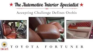 Toyota Fortuner Customized Seat Covers, Door Pads, St. Wheel, Gear Knob & Boot, Lamination At Orchis