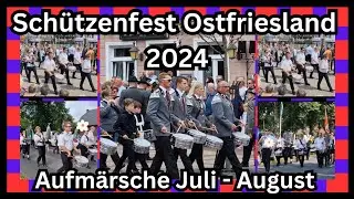 Schützenfest Ostfriesland 2024 - Aufmärsche - Wiesede - Esens - Wallinghausen - Neuharlingersiel u.a