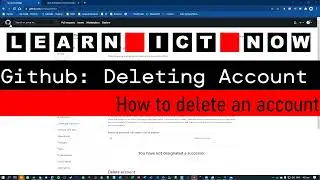 Deleting your Github account (Quick Bytes)