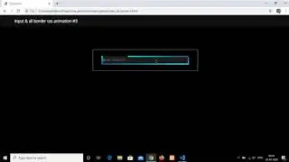 Input & all border CSS Animation Effect #3_2 | Pure CSS | CSS Animation Tutorial
