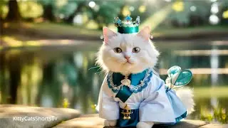 Munchkin cat, hanbok, nurse cat, relaxing 💕🥀🌺 #munchkin #cutecat #shorts #funny #cute #kittycats