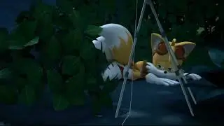 Sonic Boom Tails sleeping