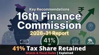 16th Finance Commission Report 2026&ndash;31: Key Recommendations Explained