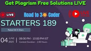 CodeChef Contest 189 &ndash; All Coding Solutions | 4 June  2025 | Rated for All