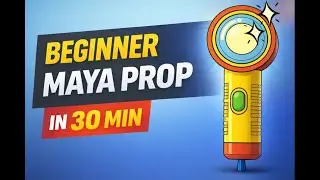 Learn Maya 3D Modeling | Cartoon Flashlight | Beginner Friendly
