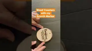 Scorch Marker Wood Coasters