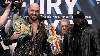 Tyson Fury vs Dillian Whyte battle of looks / Тайсон Фьюри vs Диллиан Уайт битва взглядов пощекотал