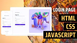 Login page in html and css