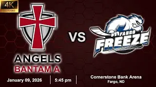 (Game 25 HD-4K: 01-09-26) Fargo Angels Bantam A @ Fargo Freeze