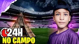 Passei 24 HORAS em um CAMPO DESERTO 😱 (desafio extremo!)