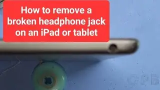How to remove a broken headphone jack on an iPad or tablet. #ipad #tablet
