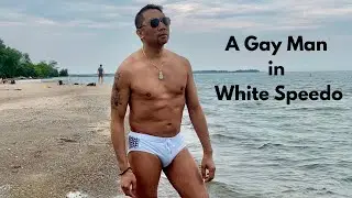 A Gay Man in White Speedo.