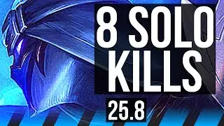 KASSADIN vs SYNDRA (MID) | 8 solo kills, 53k DMG, Legendary | EUW Master | 25.8