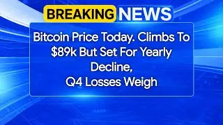 Bitcoin Price Today. Climbs To $89k But Set For Yearly Decline, Q4 Losses Weigh | Bitcoin News 