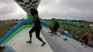 Insane Inflatable 5k Columbus Ohio-in the rain!!!