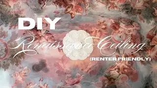 Transforming My NYC Studio Ceiling into a Renaissance Masterpiece | Affordable DIY Interior Design!