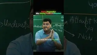 During preparation why staying positive is required #jee #neet #studytips #nvsir #shorts