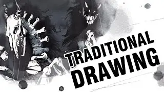 Рисую тушью | Traditional ink drawing