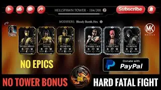 Fatal Hellspawn Tower 184 & Reward 🎮 Mortal Kombat Mobile▫️MK Mobile #mortalkombatmobile #mkmobile