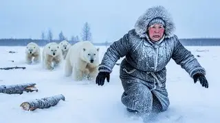 85 Year Old Widow Survives a Giant Polar Bear Attack While Gathering Firewood  Severe Yakutia