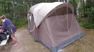 Our campground in Cape Breton, Nova Scotia
