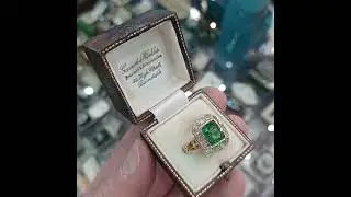 OR054 Fantastically French Green garnet ring