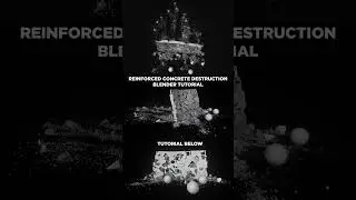 Rebar deformation blender tutorial #shorts  #blender #rbdlab #destruction  #blendertutorial