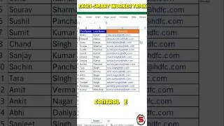 Quickly Create Email Addresses From Name In Excel | #excel #excelshortcuts #advanceexcel