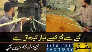 Traditional Jaggery Making | HOW TO MAKE GURR IN VILLAGE GANRRAY | PASHTO KNOWLEDGE FACTORY