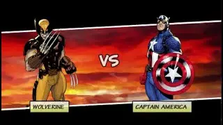 Wolverine vs Captain America - Marvel Nemesis: Rise of the Imperfects