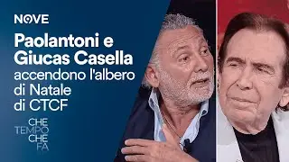 Paolantoni e Giucas Casella accendono l'albero di Natale di CTCF | Che tempo che fa