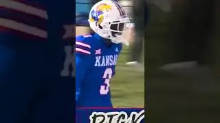 Kansas&rsquo;s Mello Dotson with the Pick 6️⃣ against Oklahoma! 🏃&zwj;♂️🏃&zwj;♂️🏃&zwj;♂️ #collegefootball #shorts