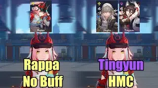 How Much Does Tingyun & HMC Buff Rappa ? || HSR
