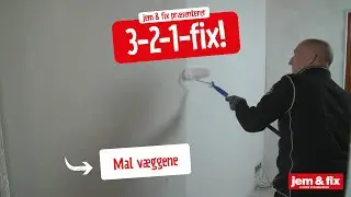 Maling af vægge. Lær hvordan man maler en væg med rulle. Se med her