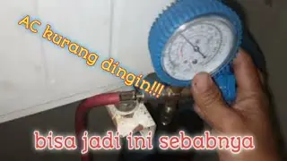 kompresor AC loyo/mampet,seperti ini tandanya saat dicek pake manifold!