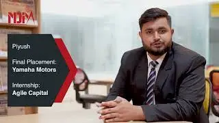 NDIM Placement | Piyush Placed at Yamaha Motors | NDIM Delhi | Excellent Placements