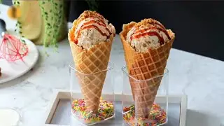 Homemade Candi Crunch Ice Cream |homemade ice cream| how to make vanilla ice cream | tiramisu recipe