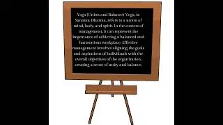 Explain management with the help of Sanatan Dharm