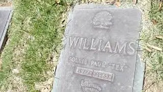 Actor Singer Tex Williams Grave Eternal Valley Memorial Park Newhall LA California USA June 4, 2021