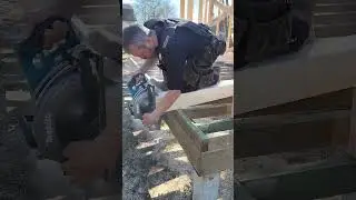 #How to properly use a Makita Skil saw and Drilling a screw in with a drill on a pole barn build