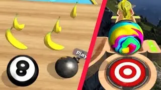 🎱Banana Frenzy🎱 ⭐ 🌈Mystery Portal🌈 ⭐ 👿Portal Run😈 GOING BALLS Speedrun