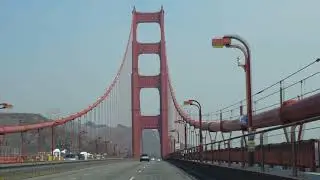 Driving Across Golden Gate Bridge on a Lazy Summer Day